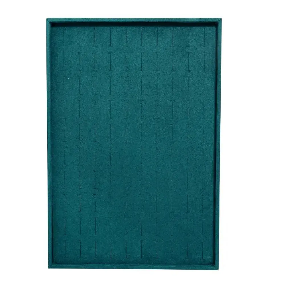 1 Pc Velvet Jewelry Storage Tray Ring Earring Display Box Brooch Handicraft Classification Organizer Exquisite Tray Case