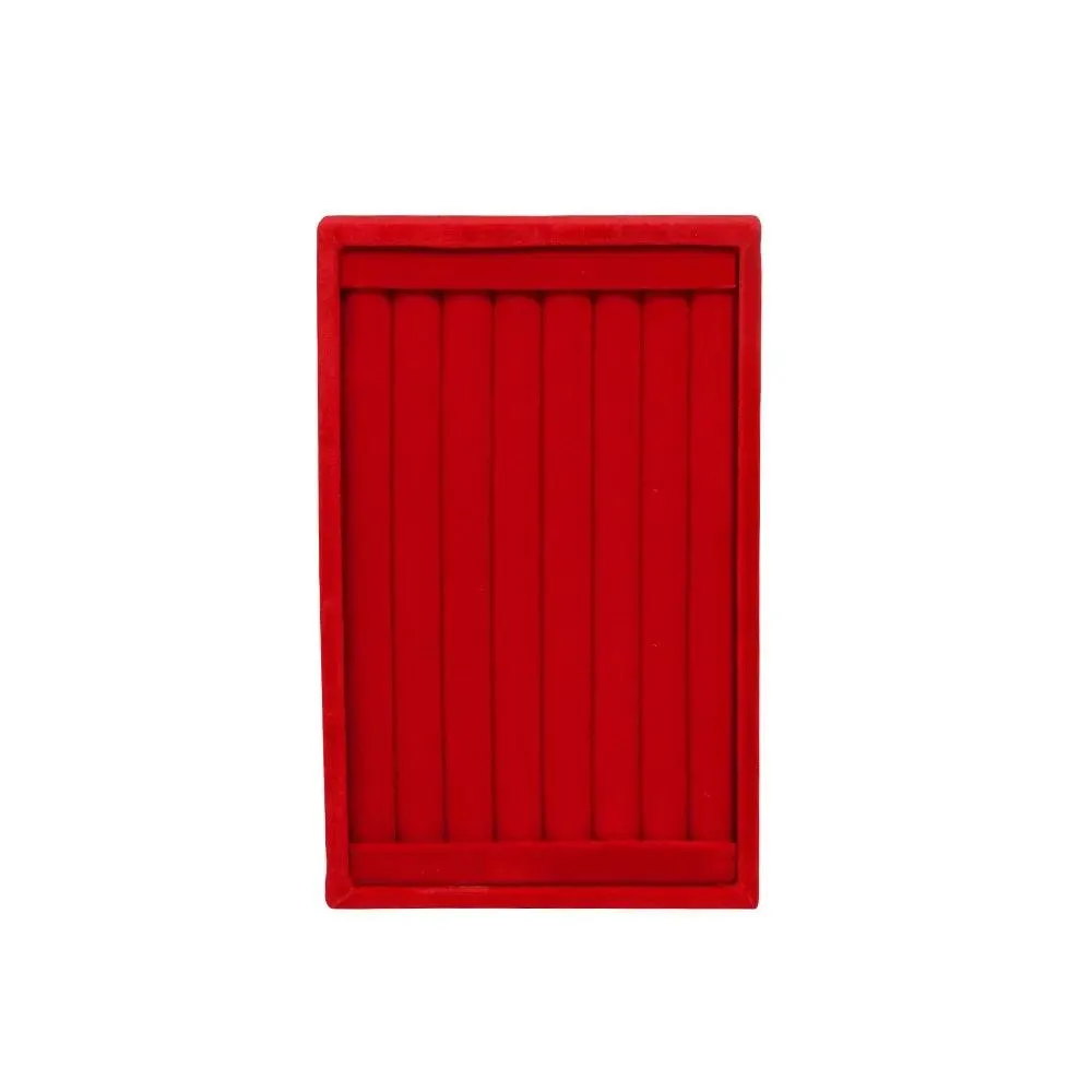 1 Pc Velvet Jewelry Storage Tray Ring Earring Display Box Brooch Handicraft Classification Organizer Exquisite Tray Case