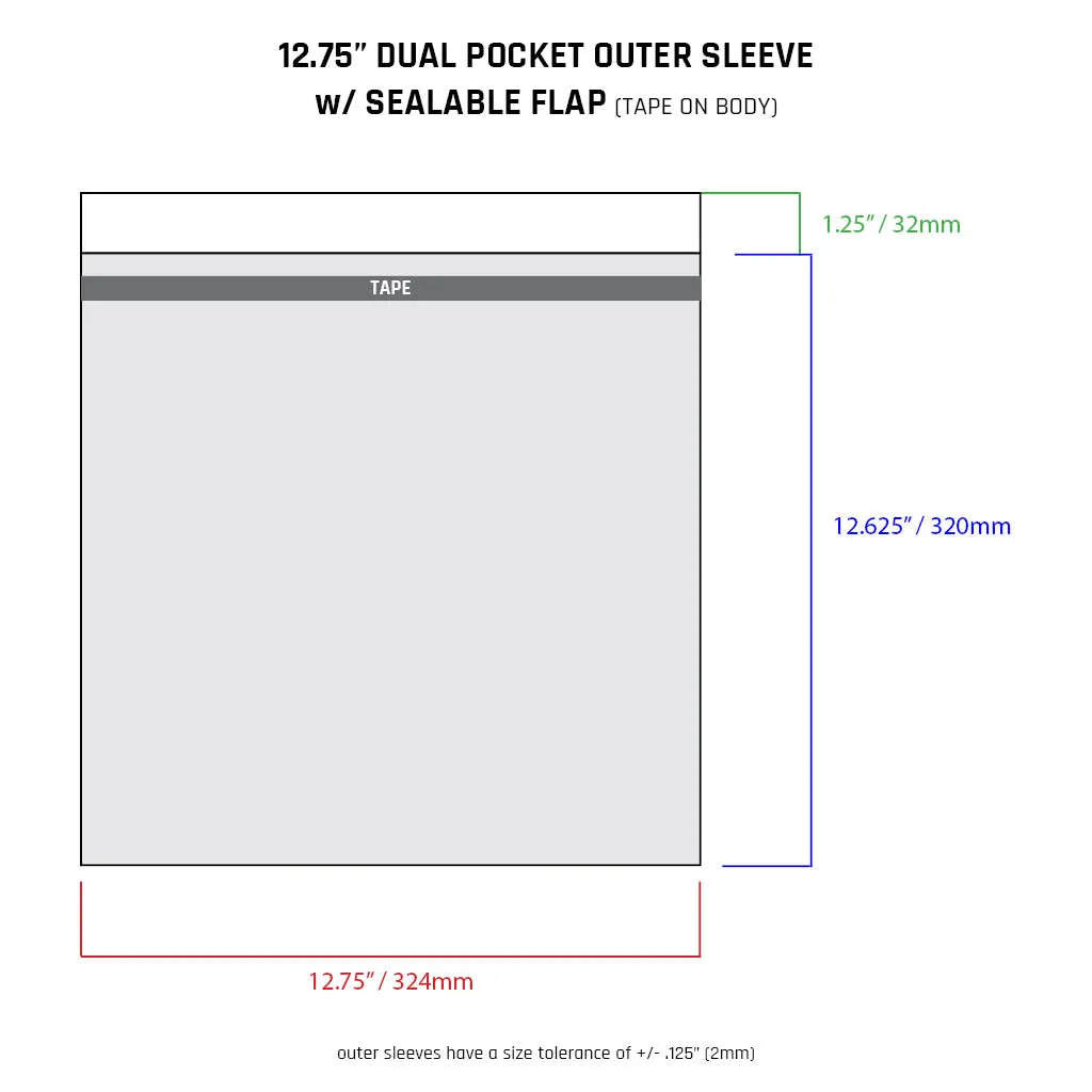 12.75" Sleeves - All Styles (individual)