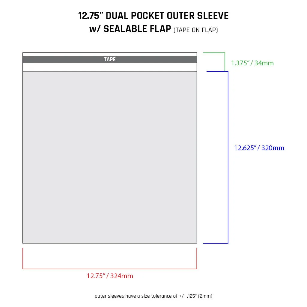 12.75" Sleeves - All Styles (individual)