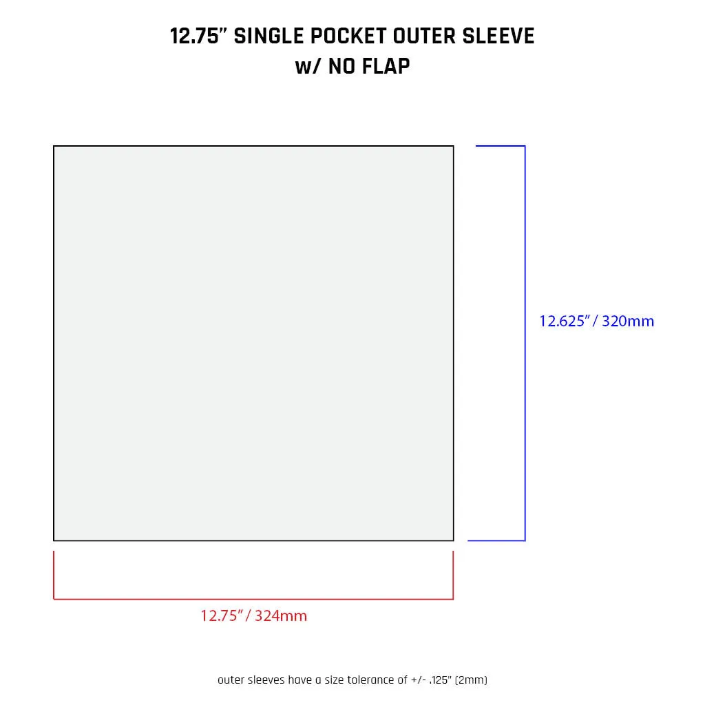 12.75" Sleeves - All Styles (individual)