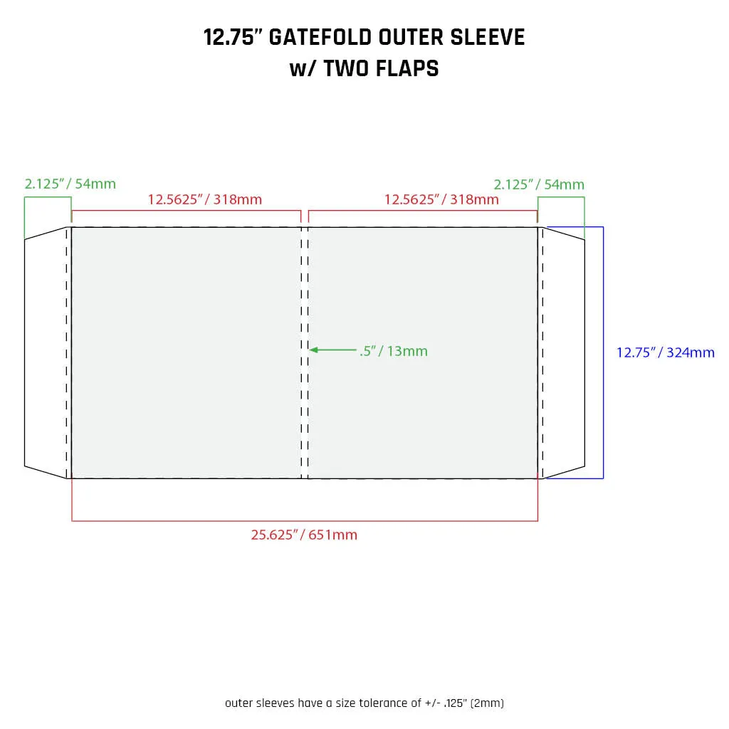 12.75" Sleeves - All Styles (individual)