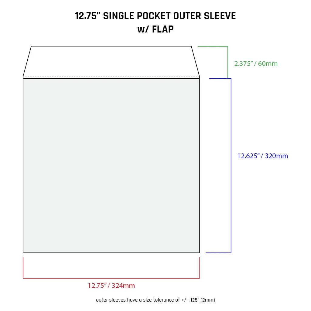 12.75" Sleeves - All Styles (individual)