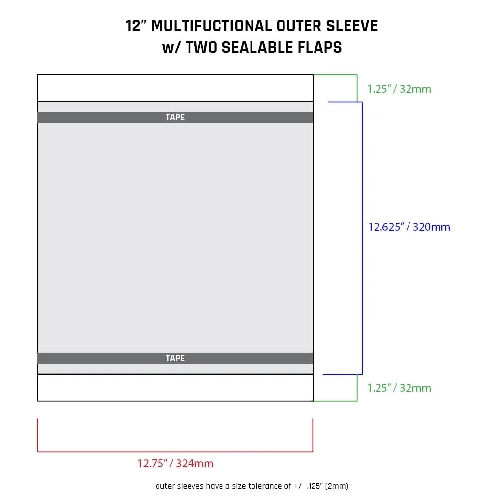 12.75" Sleeves - All Styles (individual)