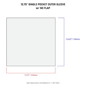 12.75" Sleeves - All Styles (individual)