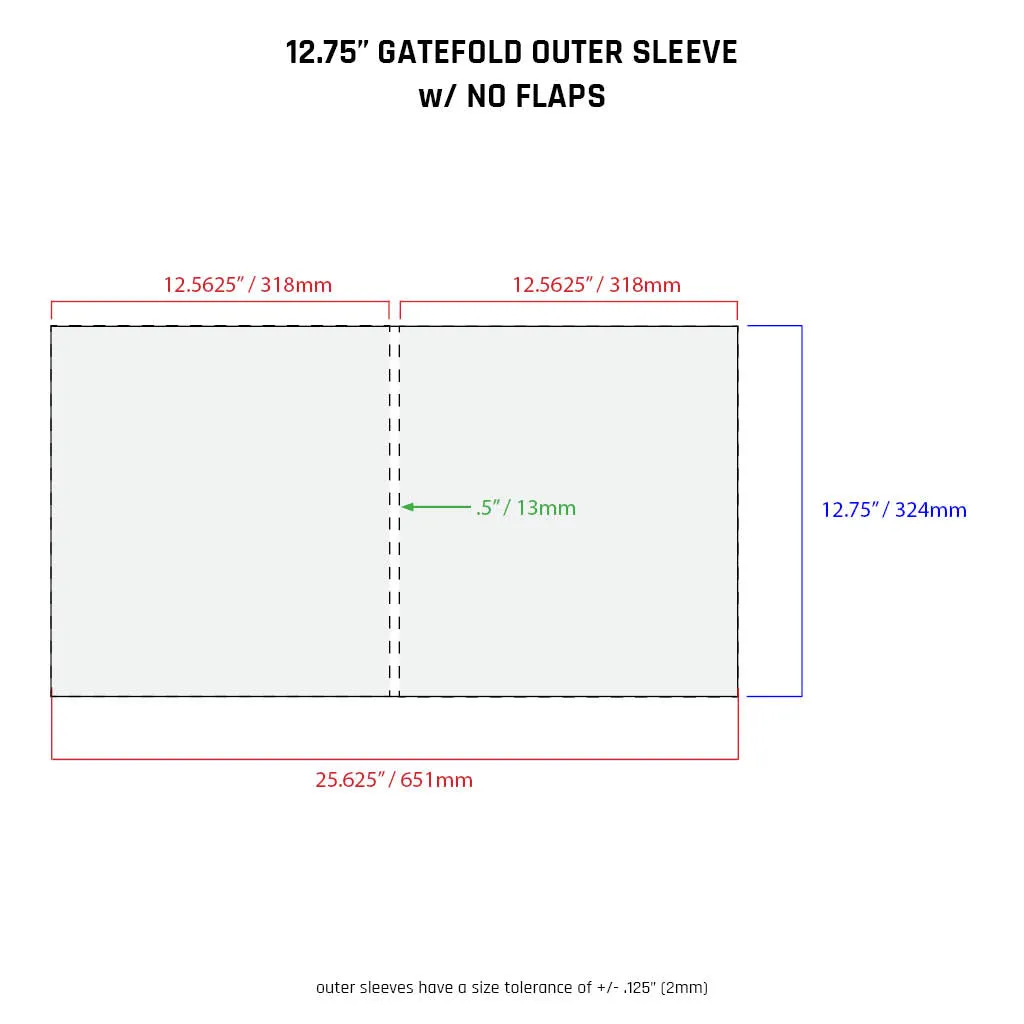 12.75" Sleeves - All Styles (individual)