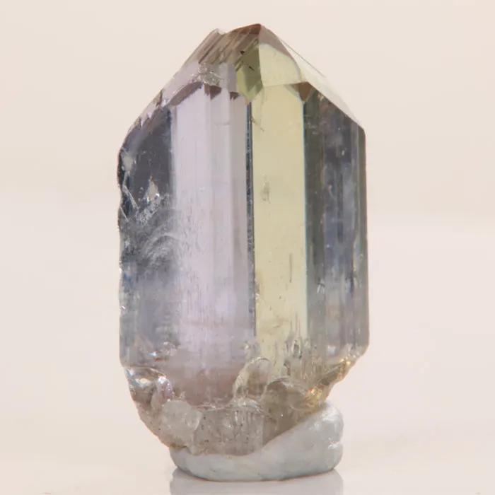 14.92ct Light Yellow & Purple Gem Tanzanite Crystal
