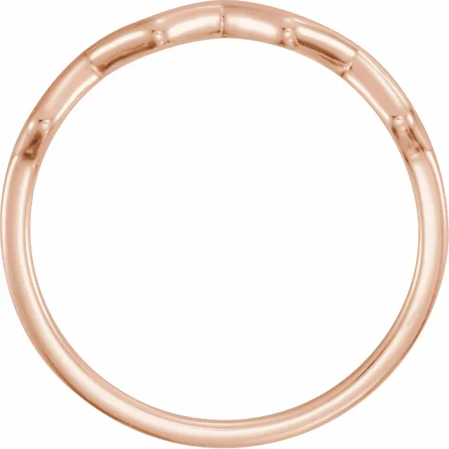 14K Rose Stackable Ring