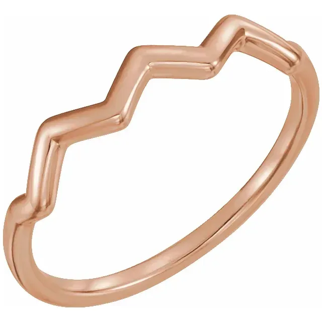 14K Rose Stackable Ring