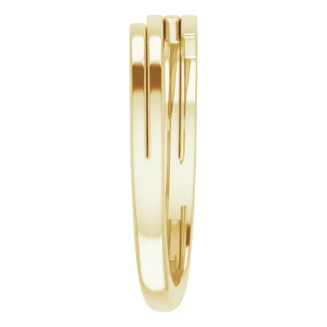 14K Yellow Geometric Ring