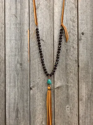 15761 Plum Crystal w/Turq & Tassel