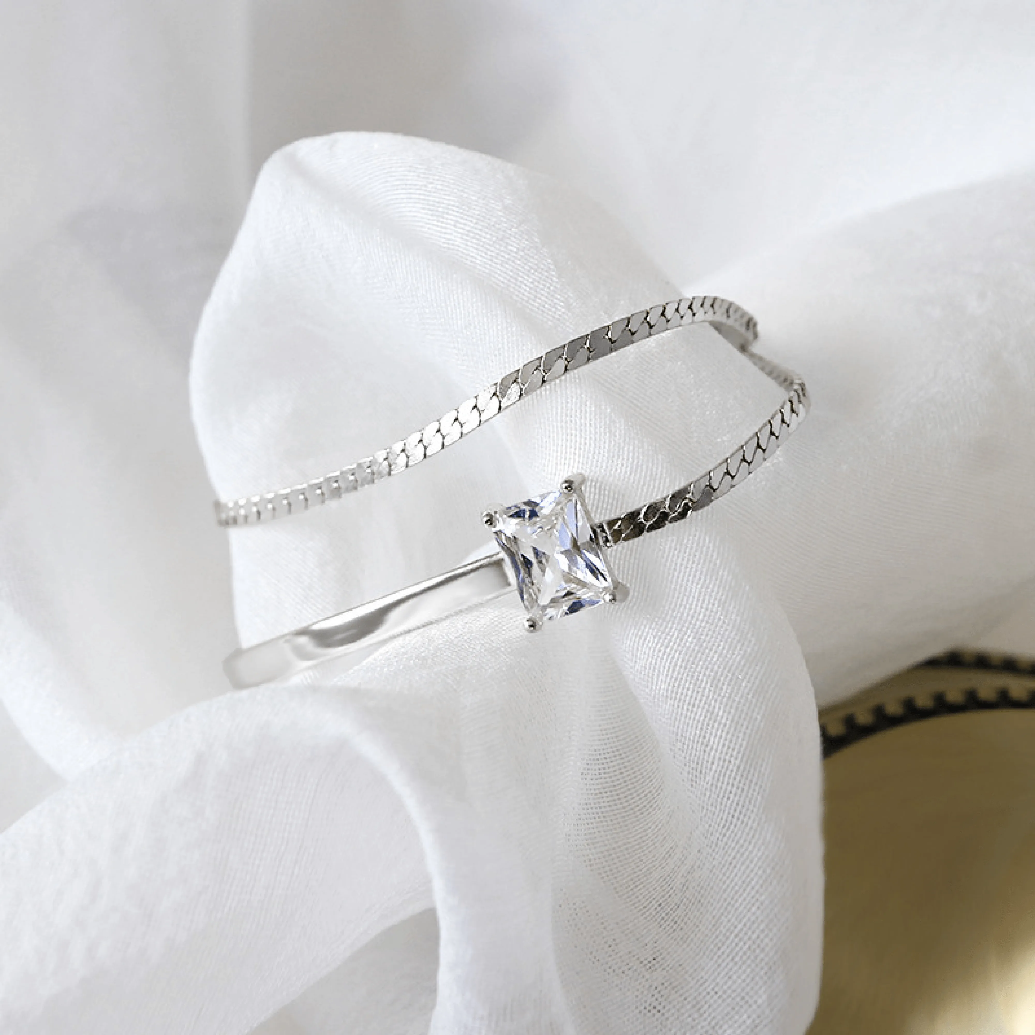 18k Gold Plated Zirconia Bracelet