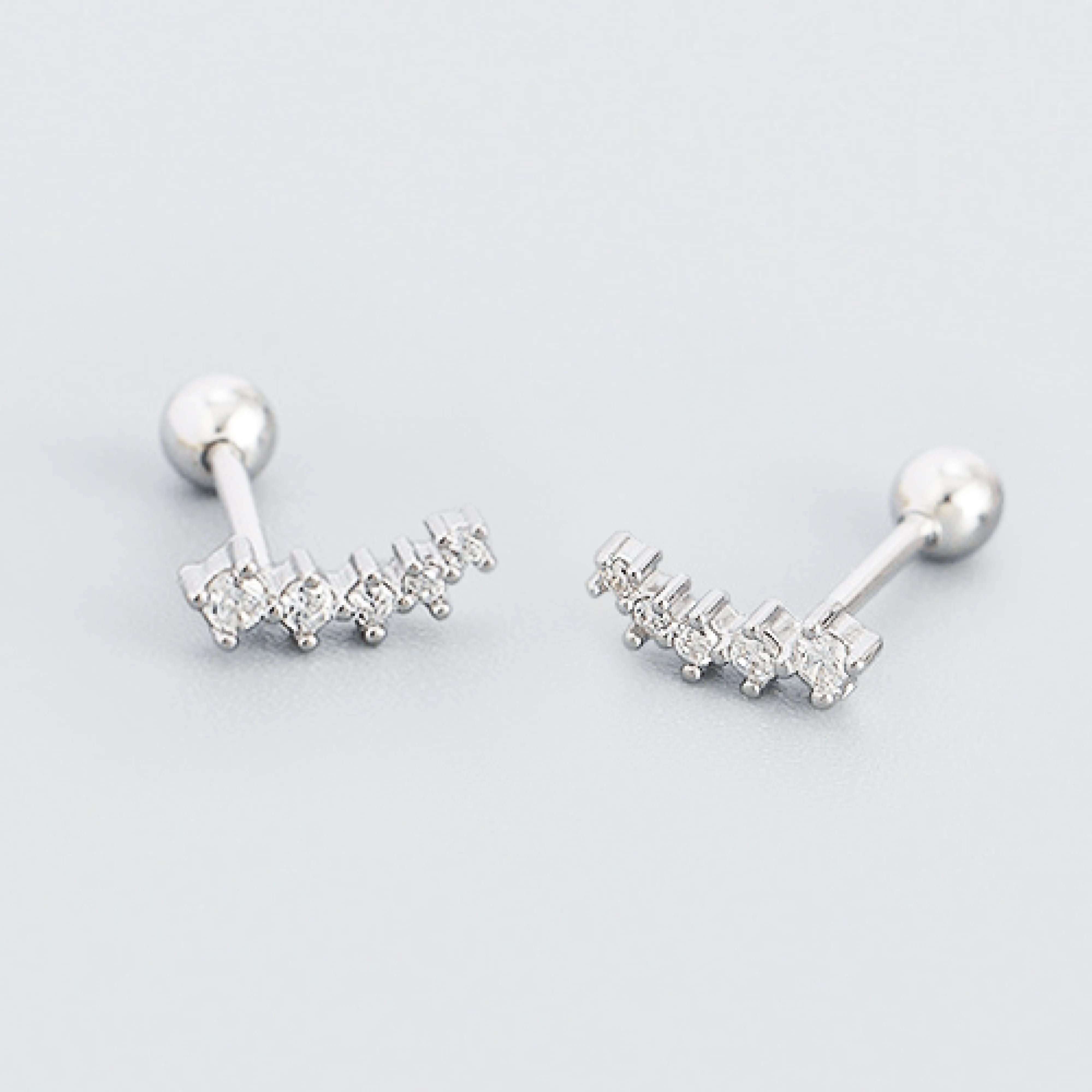 18k Gold Plated Zirconia Earrings