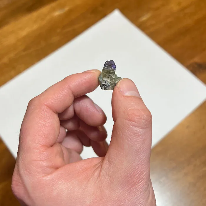 19.4ct Rare Tanzanite & Green Diopside Crystal Specimen