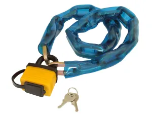 1m Motorcycle Chain & 50mm Laminated Steel PadlockHigh Security