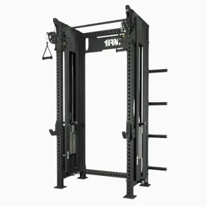 1RM Ebony Functional Trainer Rack with Plate Storage