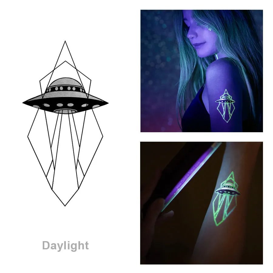 2 PACK UFO Glow-in-dark