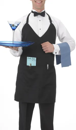 2-Pocket, Black Formal Apron