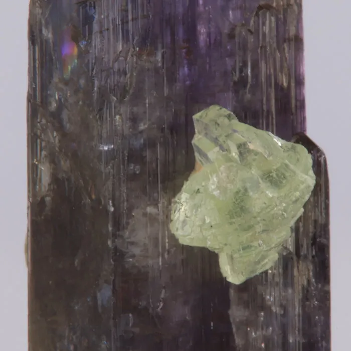 23.59ct Special Rare Tanzanite & Prehnite Crystal Specimen