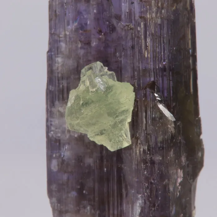 23.59ct Special Rare Tanzanite & Prehnite Crystal Specimen