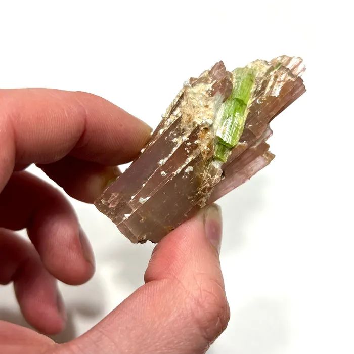257ct Pink Tanzanite Crystal & Tremolite Mineral Specimen