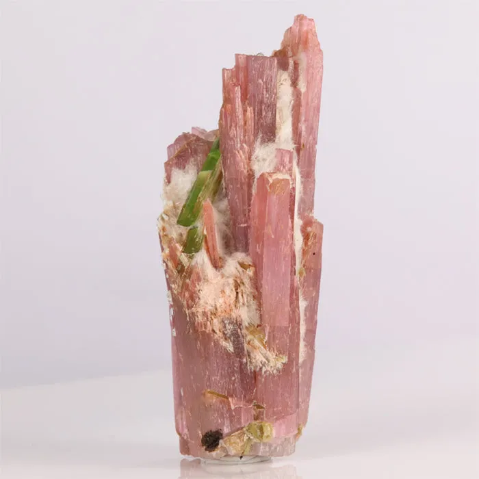 257ct Pink Tanzanite Crystal & Tremolite Mineral Specimen