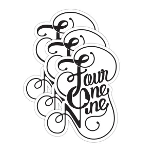 3-Pack Fancy Four One Nine Vinyl Sticker