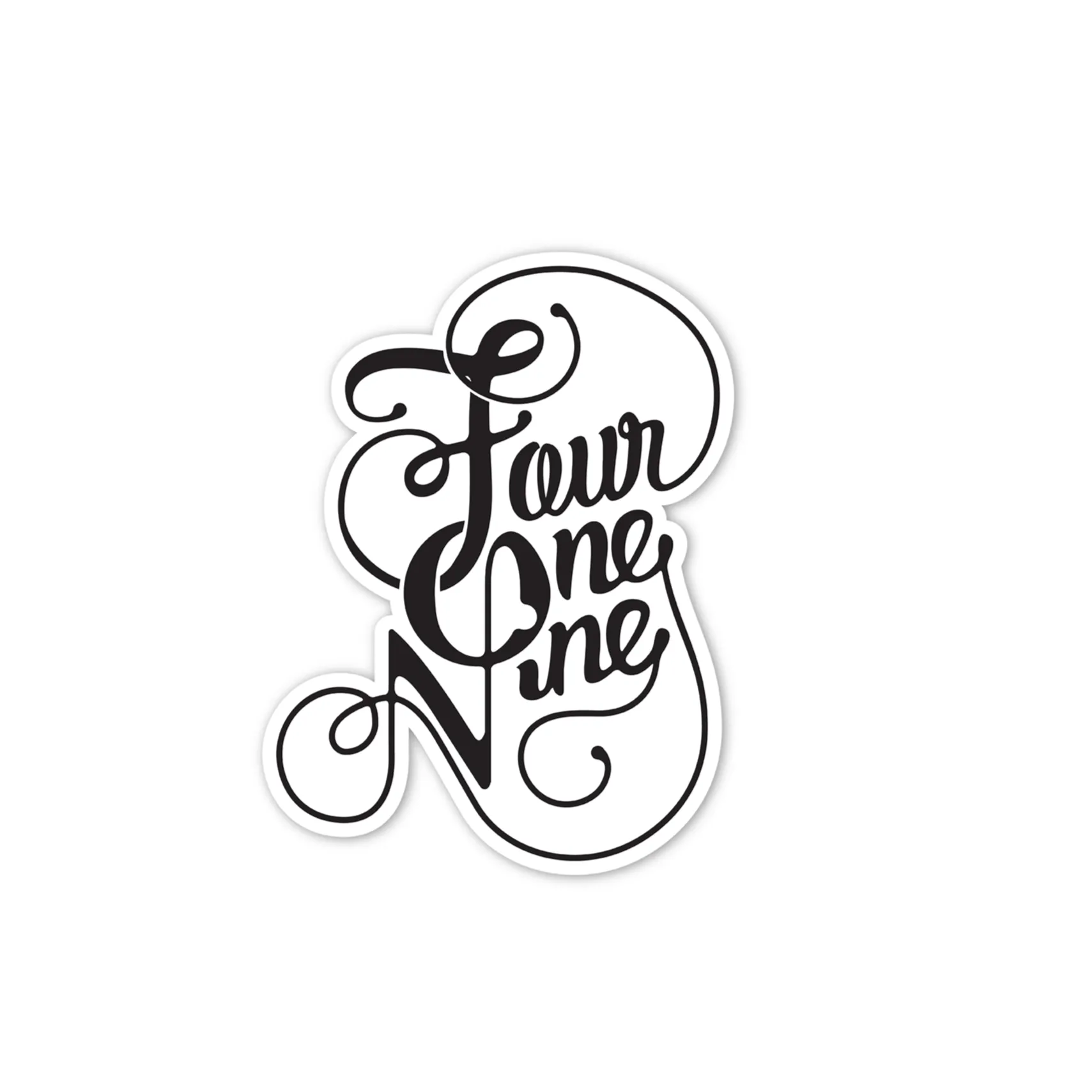 3-Pack Fancy Four One Nine Vinyl Sticker