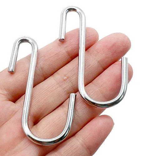 30 Pack Agilenano Heavy Duty S Hooks Pan Pot Holder Rack Hooks Hanging Hangers S Shaped Hooks for Kitchenware Pots Utensils Clothes Bags Towels Plants