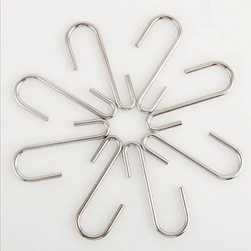 30 Pack Agilenano Heavy Duty S Hooks Pan Pot Holder Rack Hooks Hanging Hangers S Shaped Hooks for Kitchenware Pots Utensils Clothes Bags Towels Plants