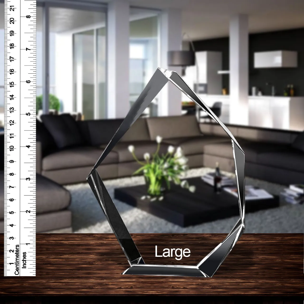 3D Crystal Laser Engraved Large Iceberg, Laser Engraved with Your Photo, Personalized Photo Gift, 3D Laser Engraved Etched Crystal - 1 Person