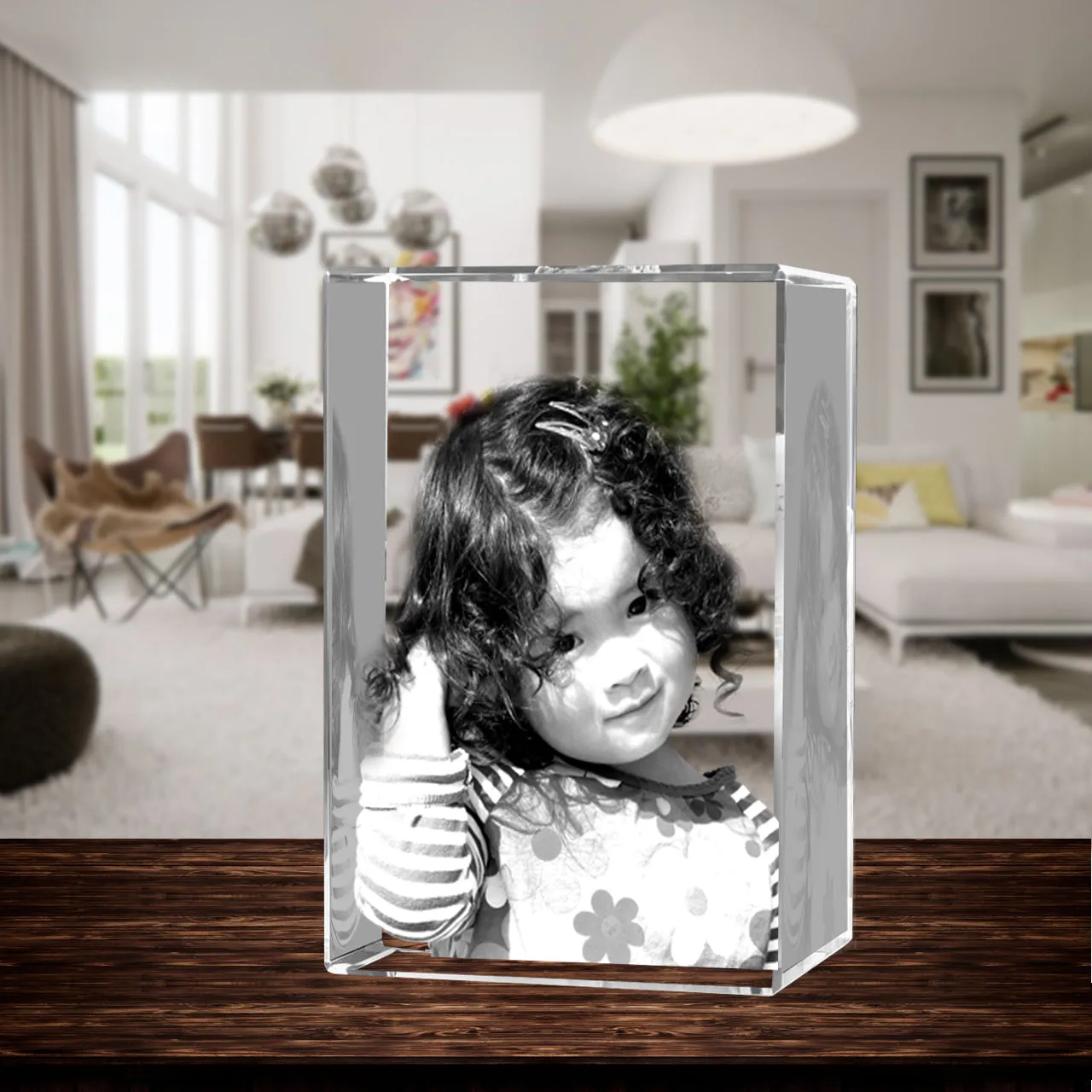 3D Crystal Laser Engraved XXLarge Tower, Laser Engraved with Your Photo, Personalized Photo Gift, 3D Laser Engraved Etched Crystal - 1 Person