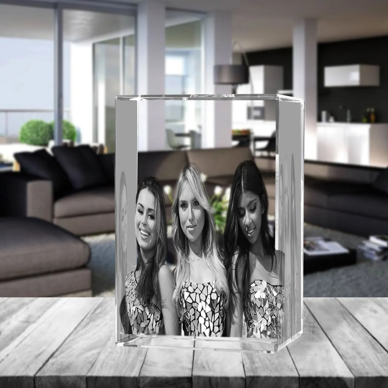 3D Crystal Laser Engraved XXLarge Tower, Laser Engraved with Your Photo, Personalized Photo Gift, 3D Laser Engraved Etched Crystal - 1 Person
