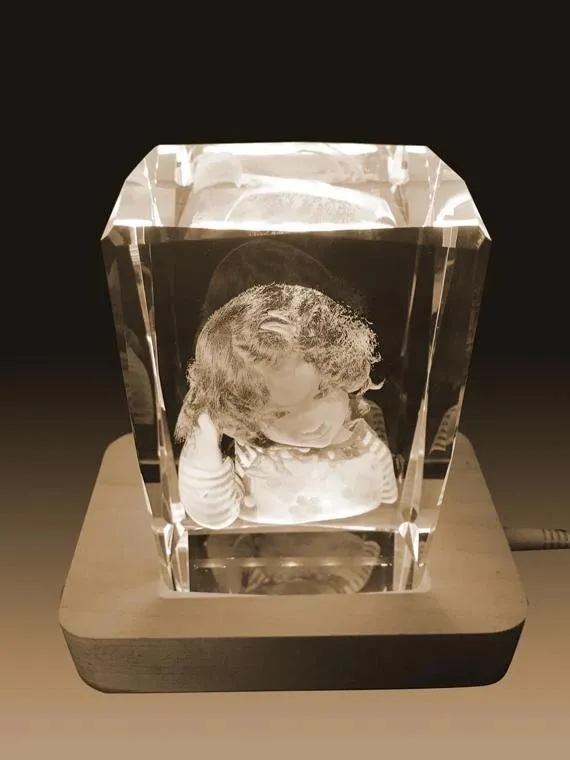 3D Crystal Laser Engraved XXLarge Tower, Laser Engraved with Your Photo, Personalized Photo Gift, 3D Laser Engraved Etched Crystal - 3D Crystal Wedding Collection 7