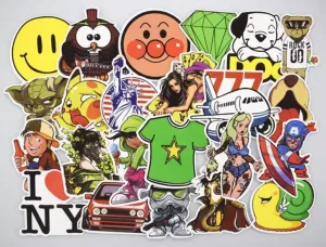 50 pieces DIY Colour Random Sticker Bomb Decals