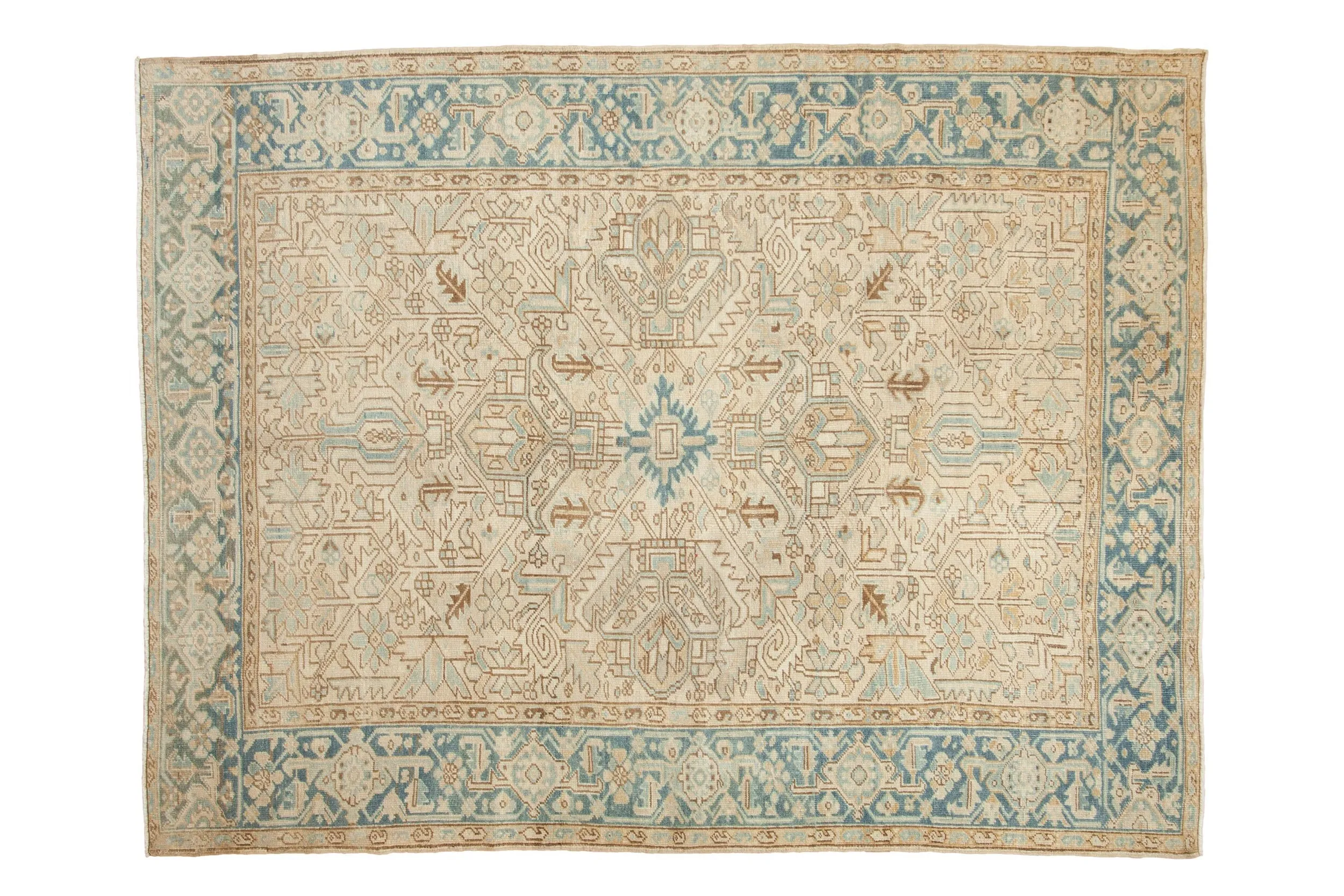 6.5x8.5 Vintage Distressed Heriz Carpet