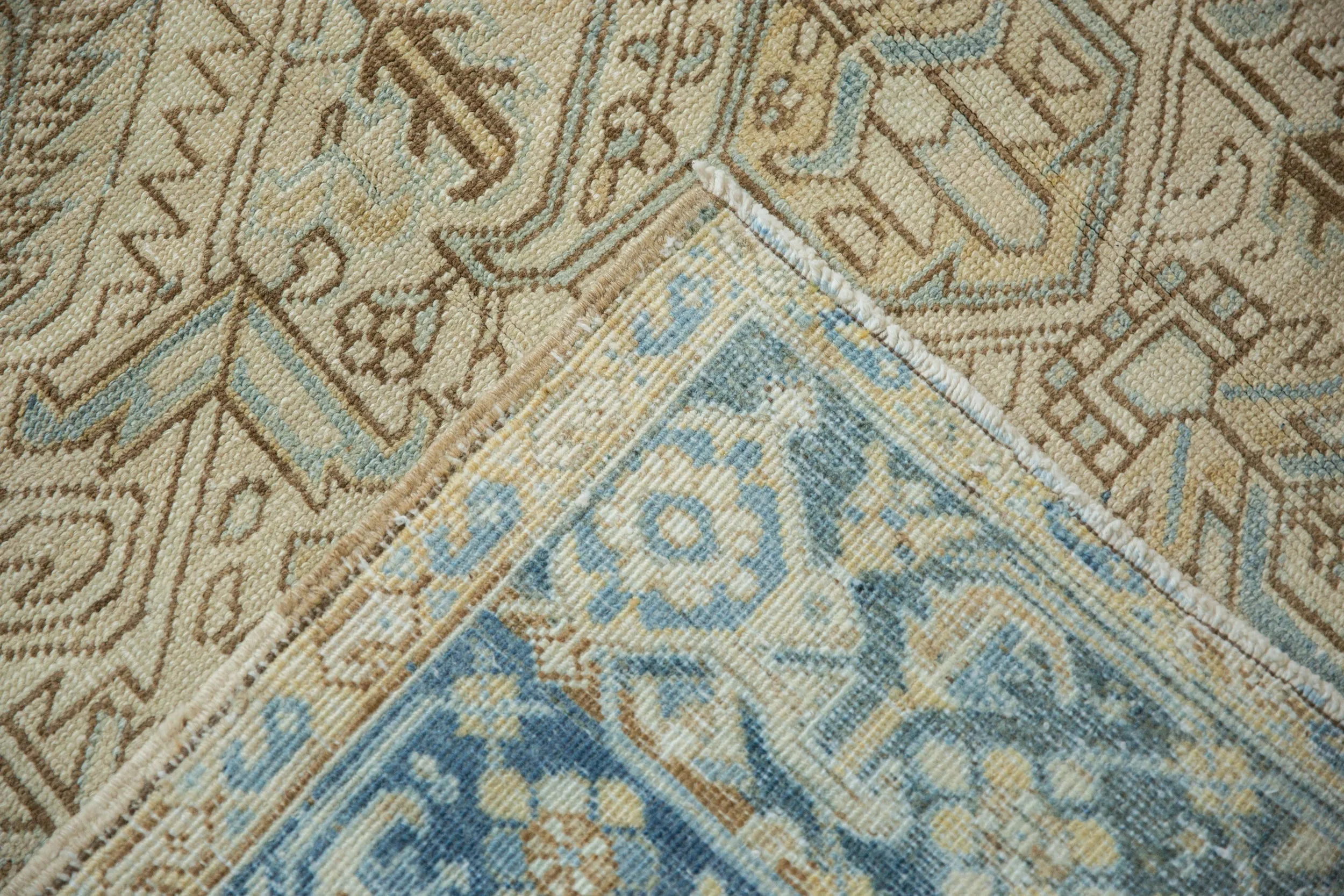 6.5x8.5 Vintage Distressed Heriz Carpet