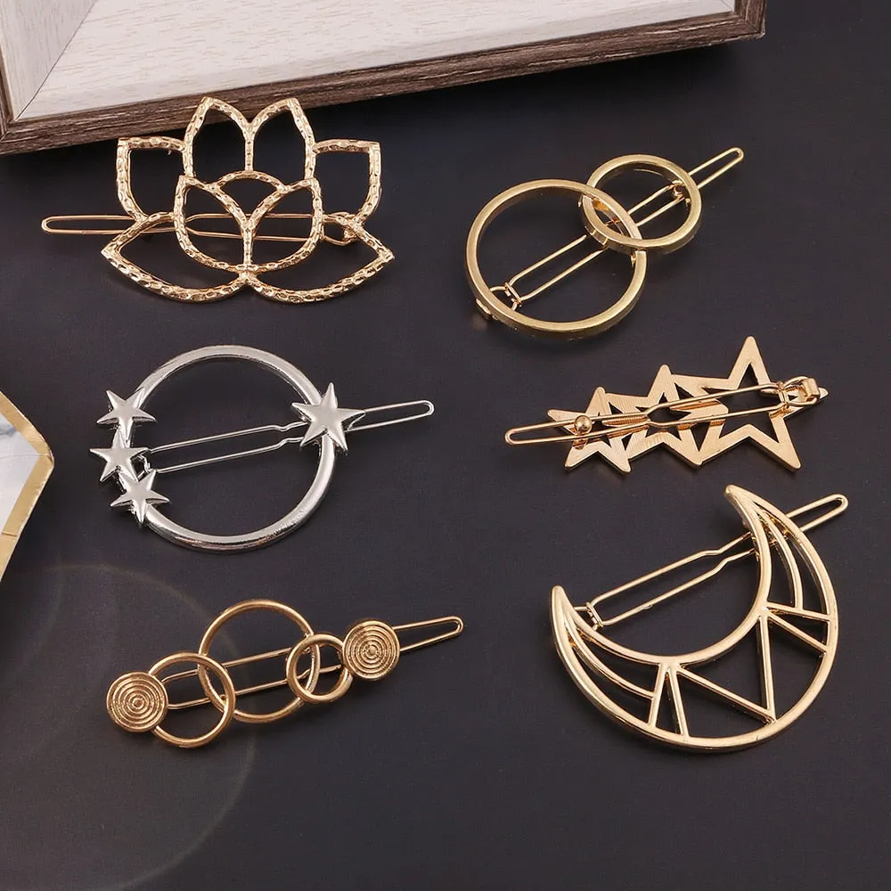 7pcs Geometric Hairpin