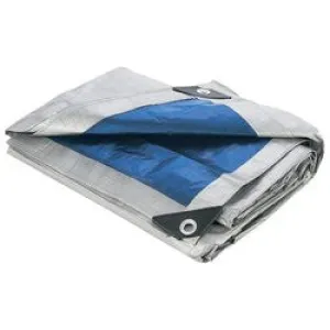 8' x 10' All-Purpose Waterproof Tarp with Reinforced Hems Free Shipping