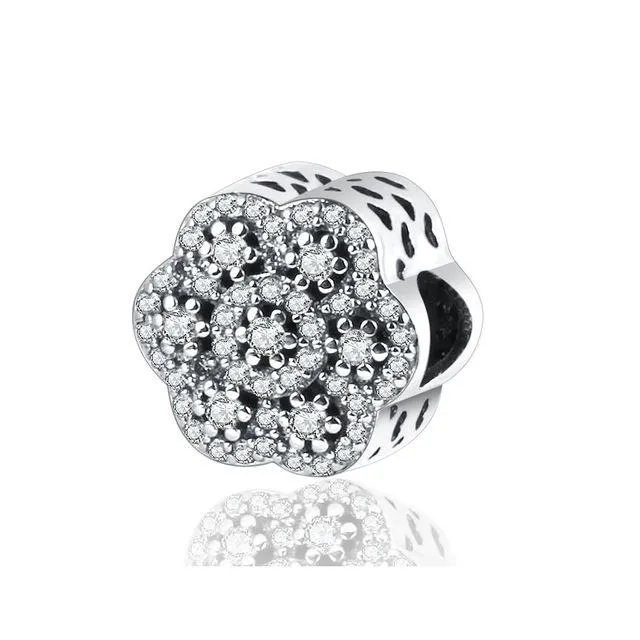 .925 Sterling Silver Pink Red Heart Charm Bead Fit Original Pandora Charm Bracelet