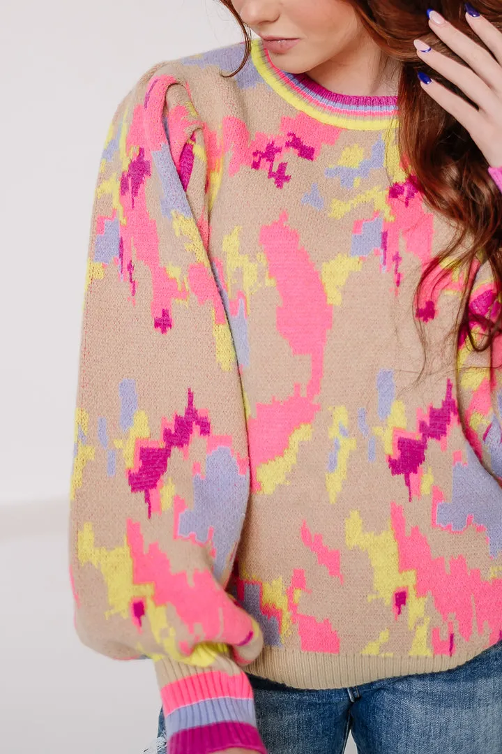 A Work Of Art Abstract Sweater