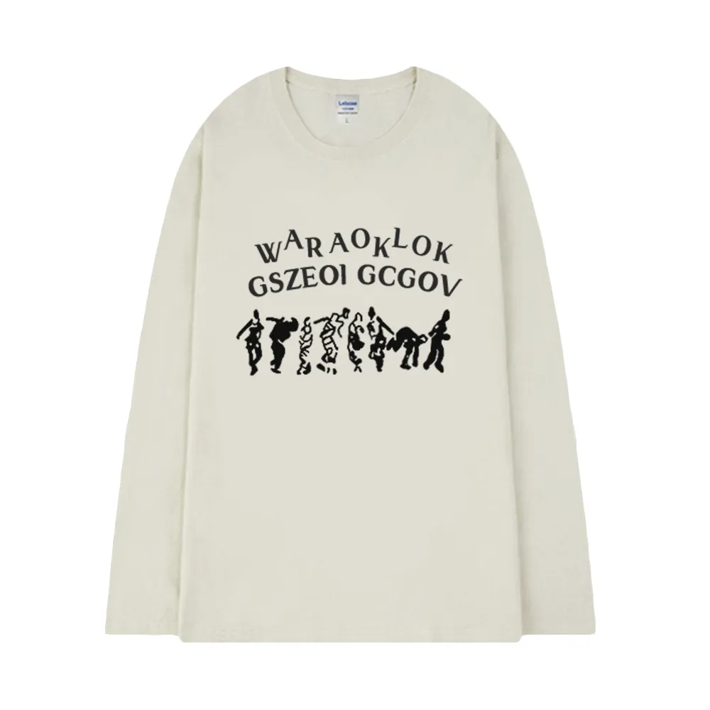 Abstract Crowd Long Sleeve Shirt