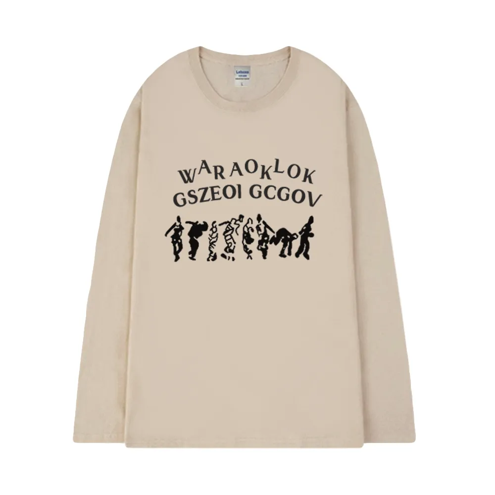 Abstract Crowd Long Sleeve Shirt