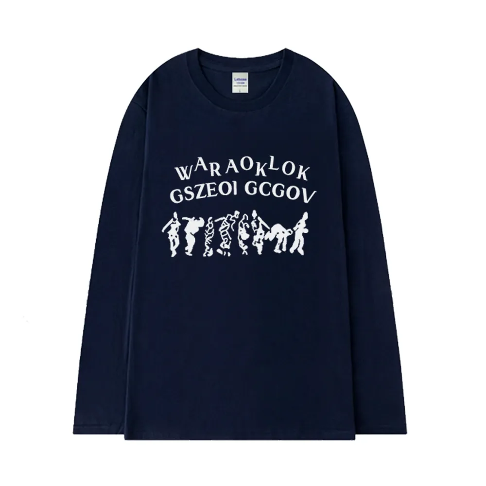 Abstract Crowd Long Sleeve Shirt