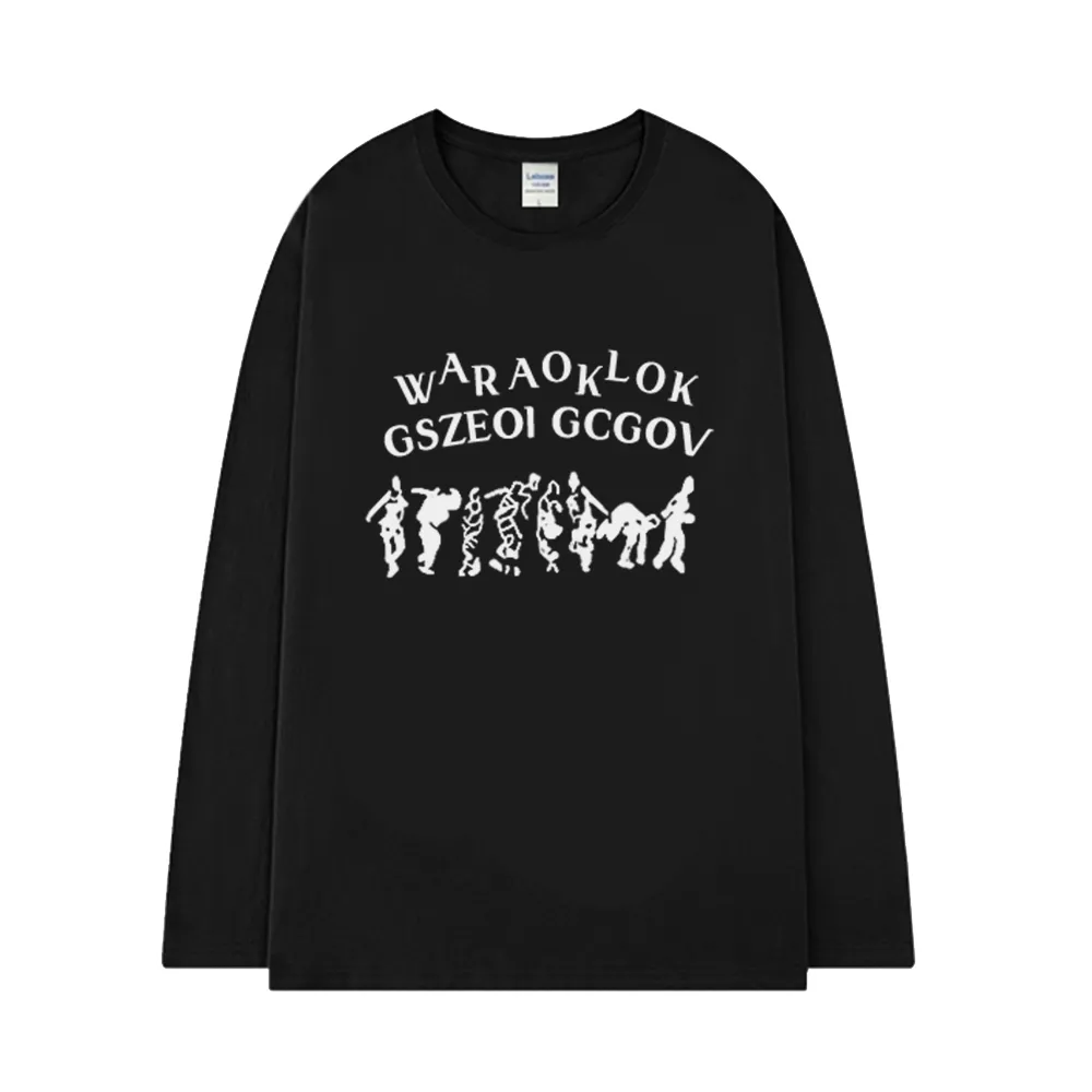 Abstract Crowd Long Sleeve Shirt