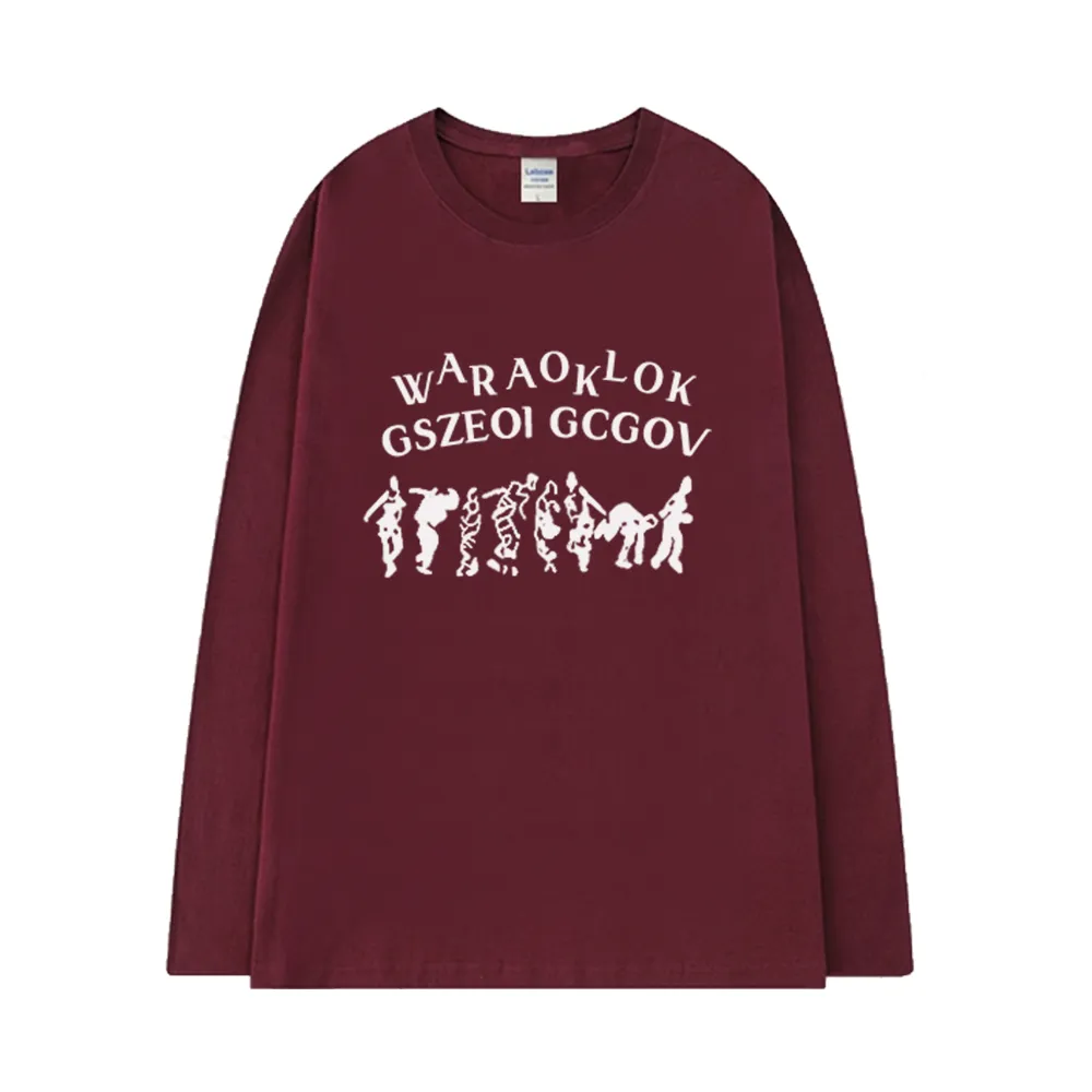 Abstract Crowd Long Sleeve Shirt