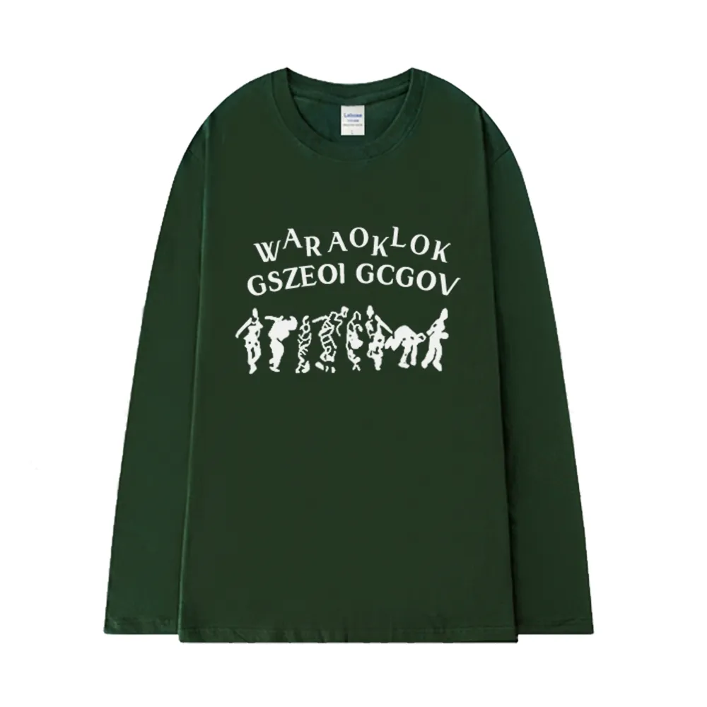 Abstract Crowd Long Sleeve Shirt