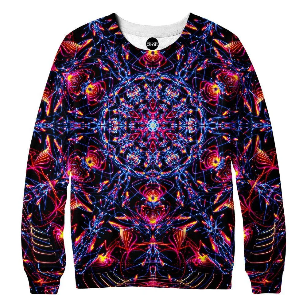 Abstract Design Red Womens Sweatshirt