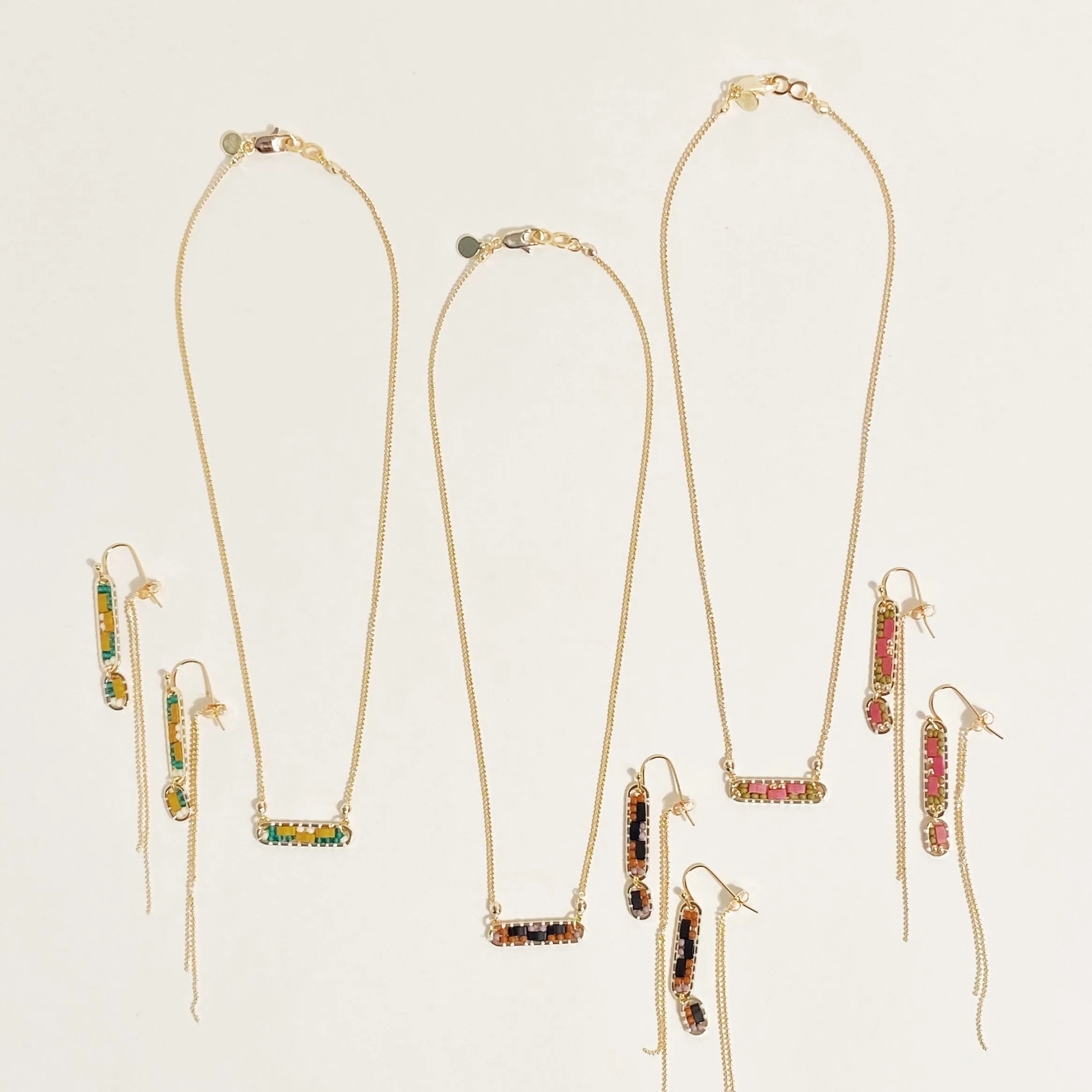 Abstract Earrings in Daisy
