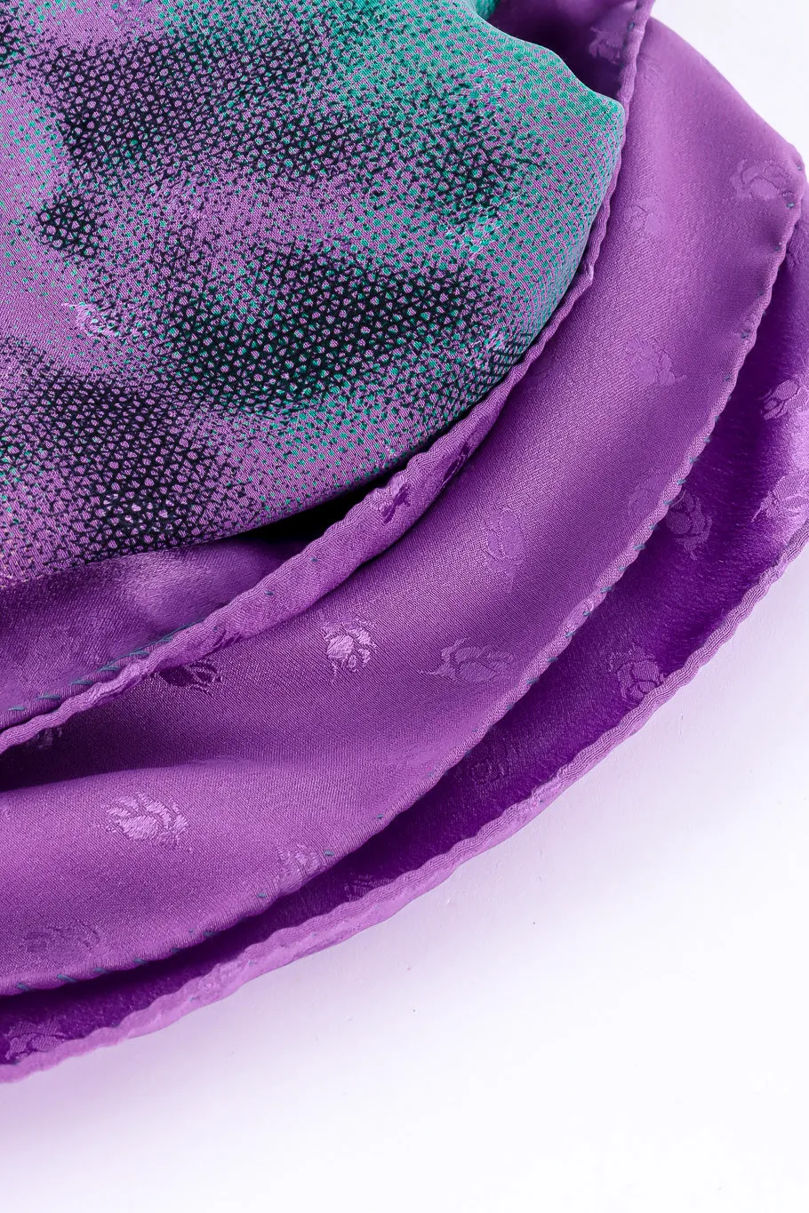 Abstract Floral Silk Scarf